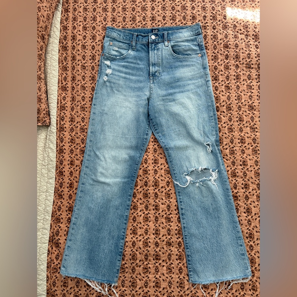 Light Blue Distressed Women's Jeans